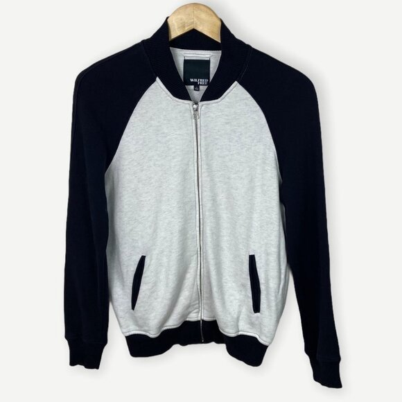 Aritzia Wilfred Free Colorblock Bomber Jacket Full Zipper‎ Size Small Minimalist - Picture 1 of 9